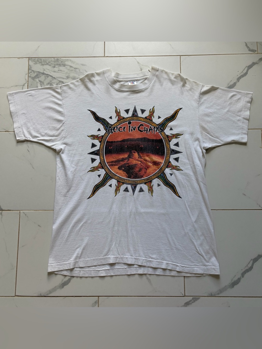 Vintage 1992 Alice In Chains Dirt Promo T Shirt Tee Size XL White Original FOTL